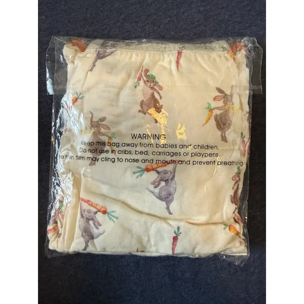 Free Birdees Kids Sz 7 Bamboo Pajama Set Dancing Bunnies New NWT